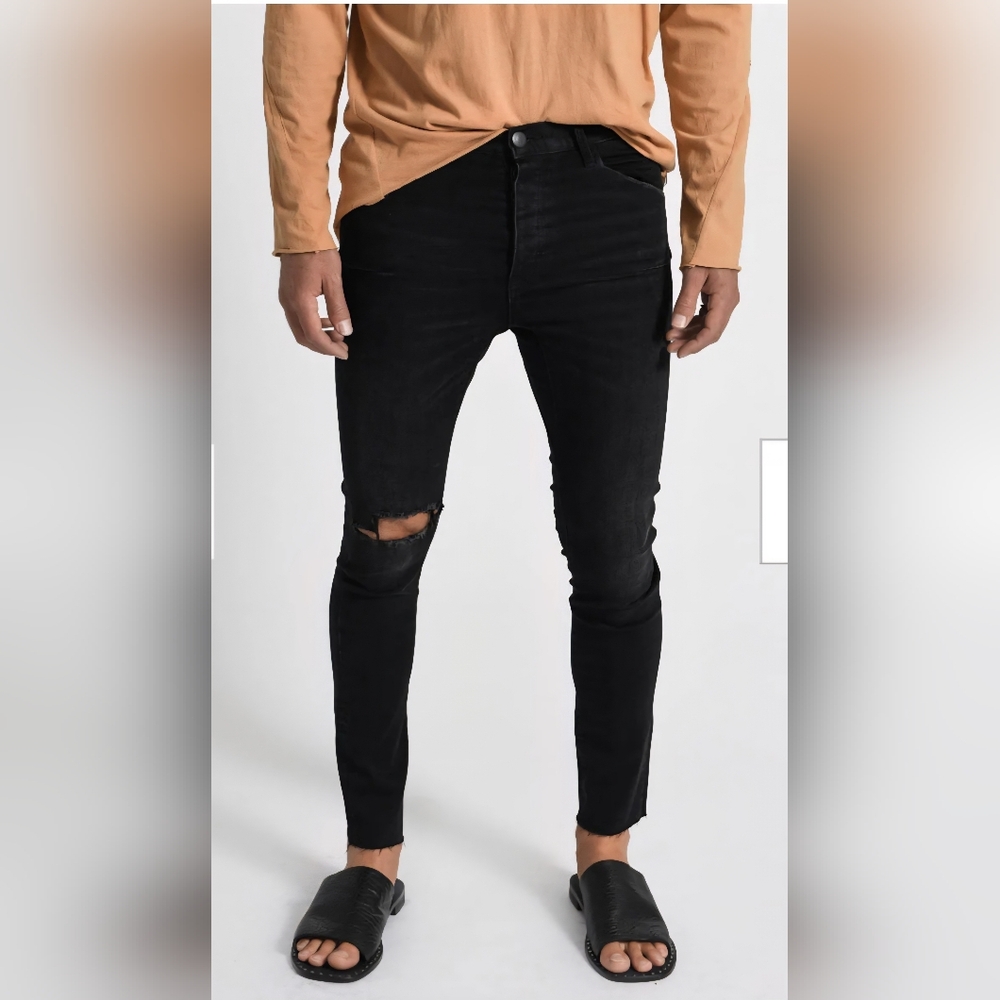 NWT ONE TEASPOON MENS Black Punk Mr Bones Jeans 29 Reg